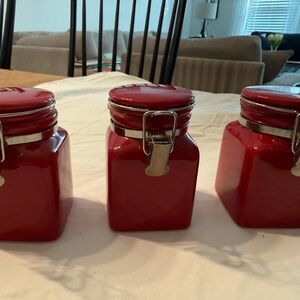 Red Ceramic Storage Jars